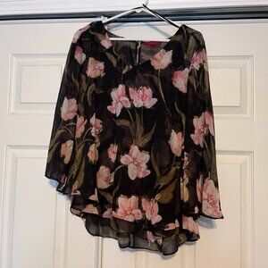 Flowered Flowy Blouse